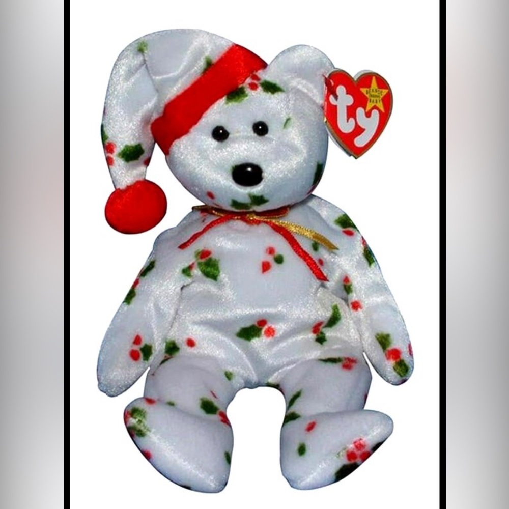 TY Beanie Baby “Jingle Beanies” Holiday Bear 1998